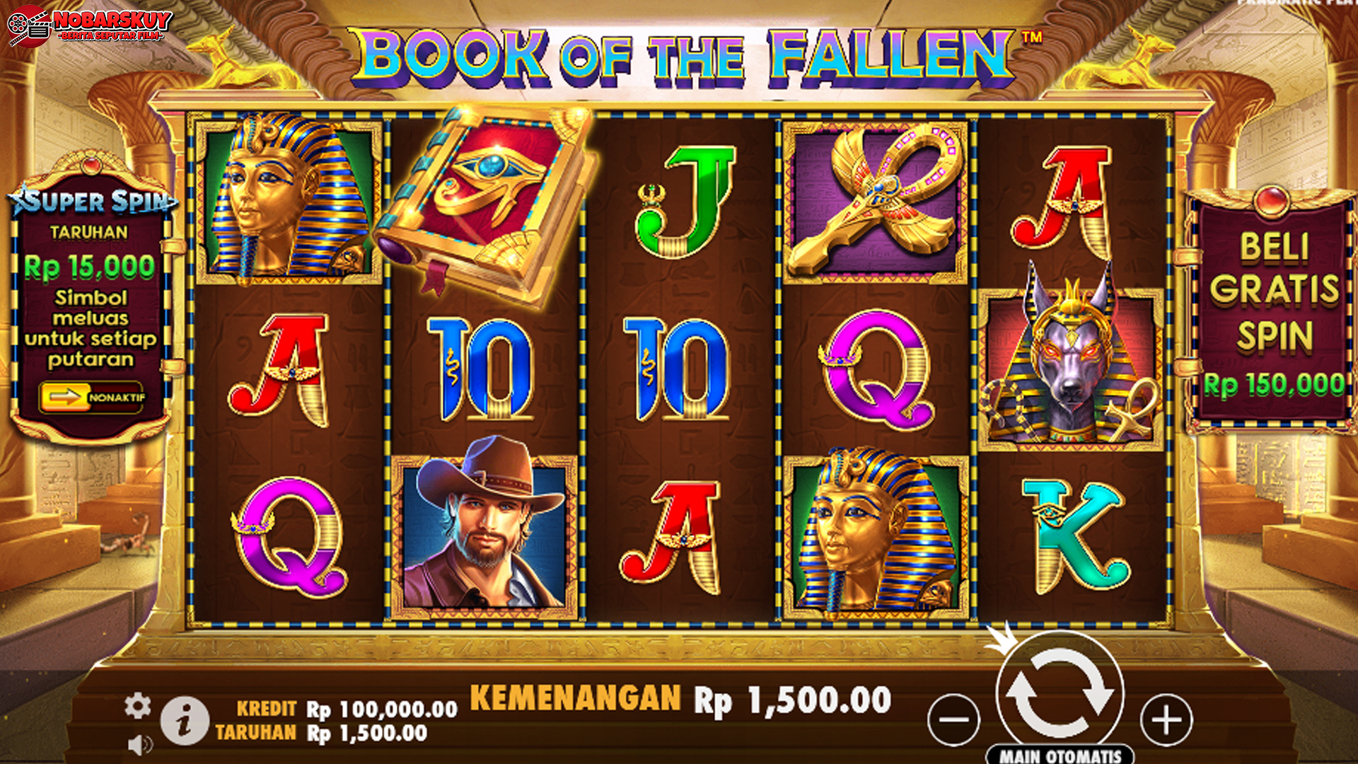 Slot Gacor Hari Ini: Book of Fallen Banjir Scatter & Free Spin